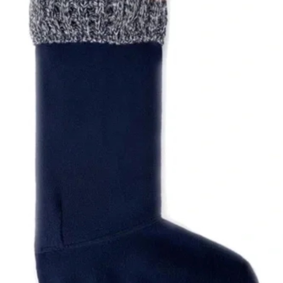 Hunter Original Short Boot Socks, Roped Knit (Navy/Grey), Size M - NWT - Picture 1 of 3